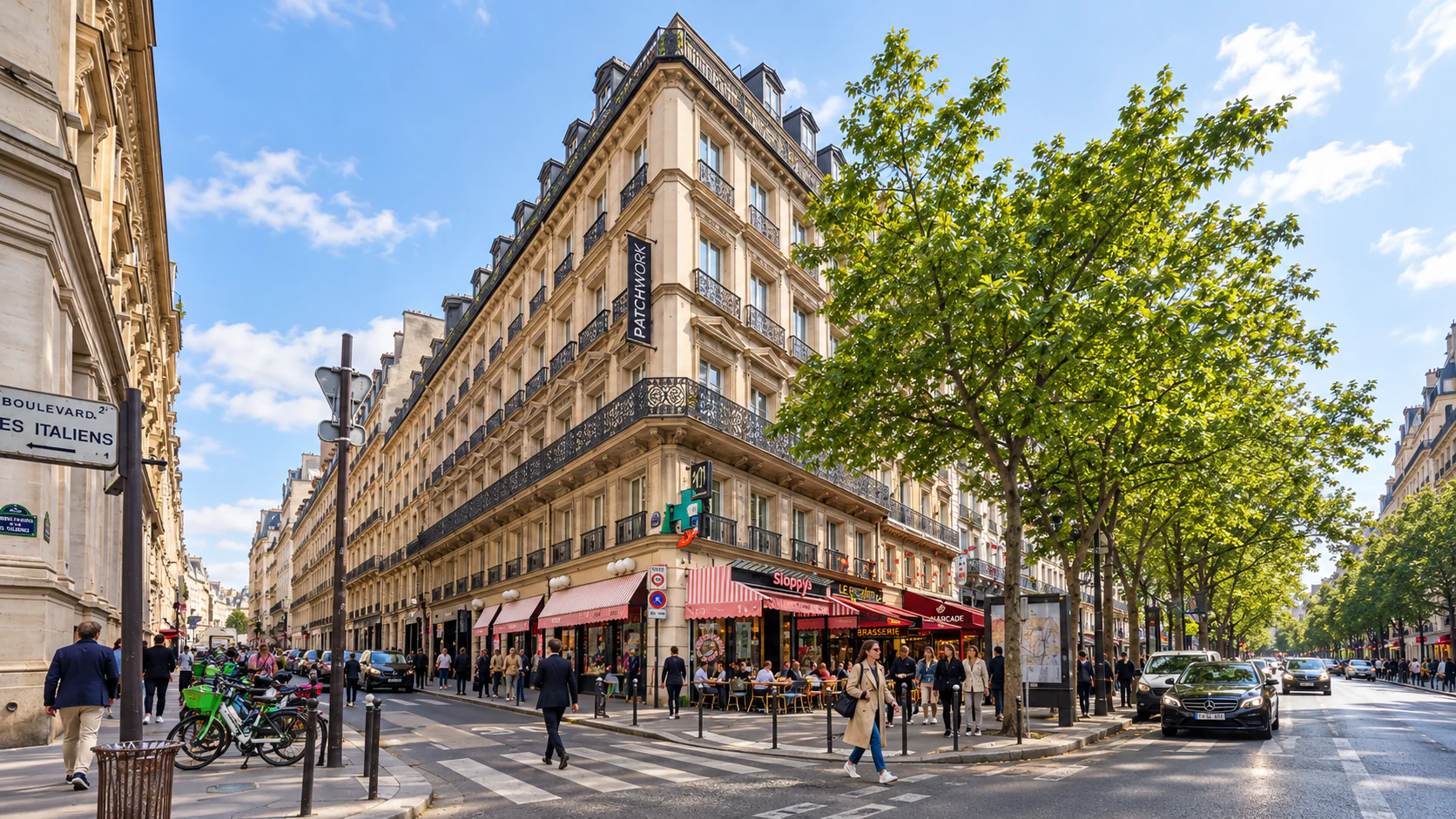 Boulevard des Italiens at Rue de Choiseul