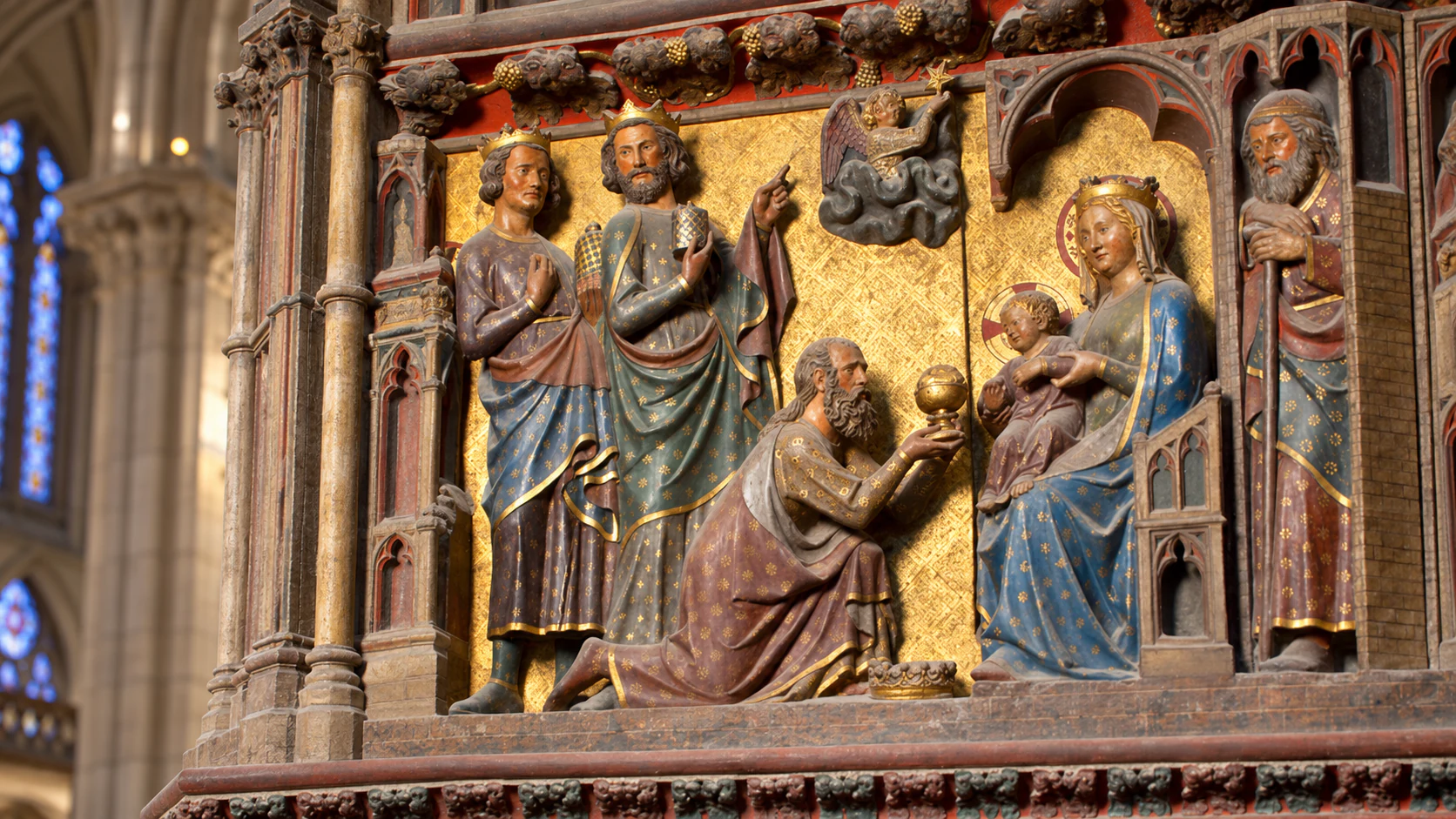 The Adoration of the Magi on the choir screen