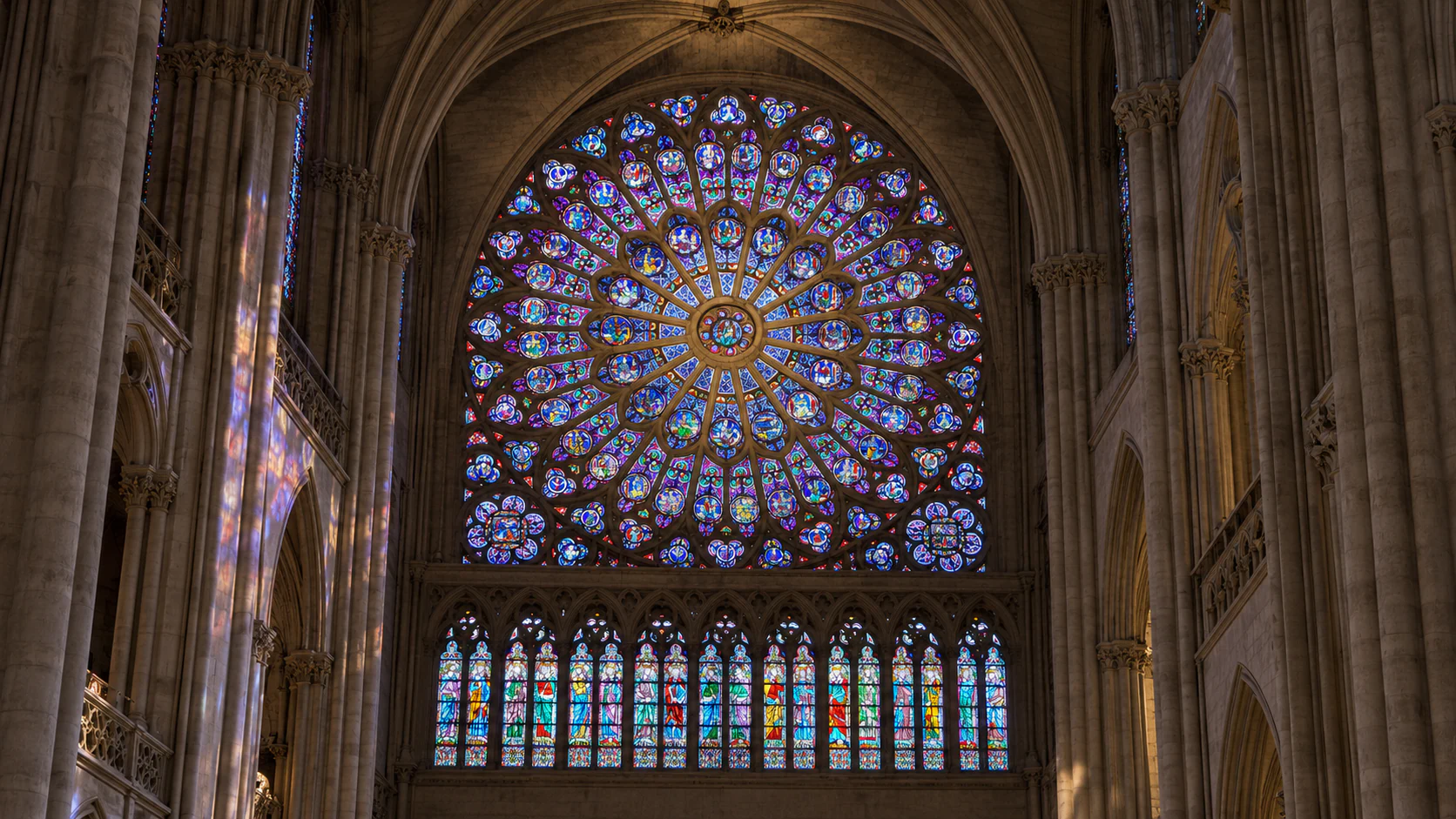 The north rose window