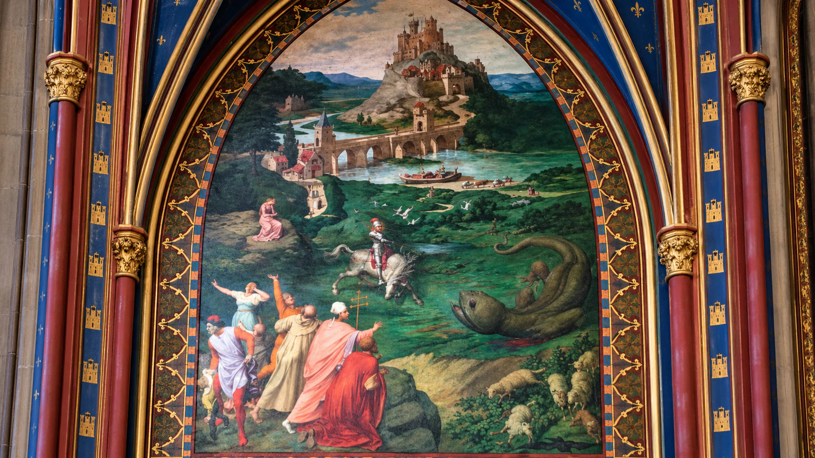 The Saint George chapel mural