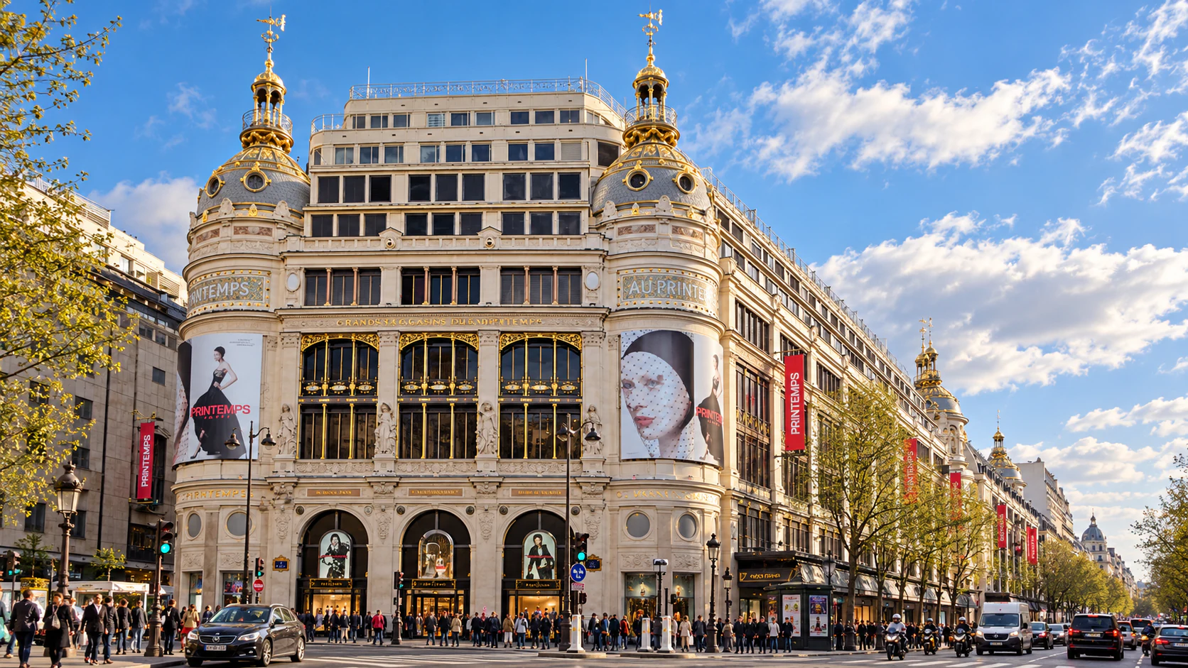 Printemps Haussmann and its gilded domes