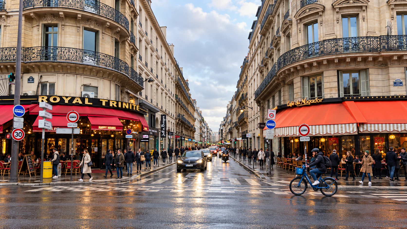Café corners on Rue de la Chaussée-d’Antin