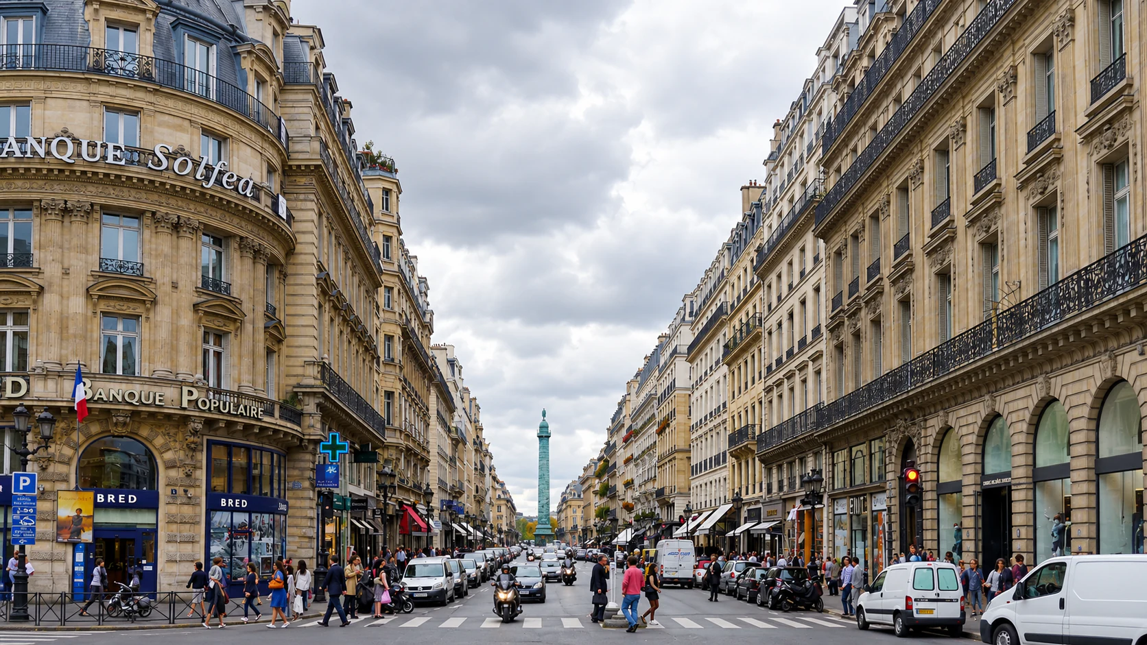 Rue de la Paix street perspective