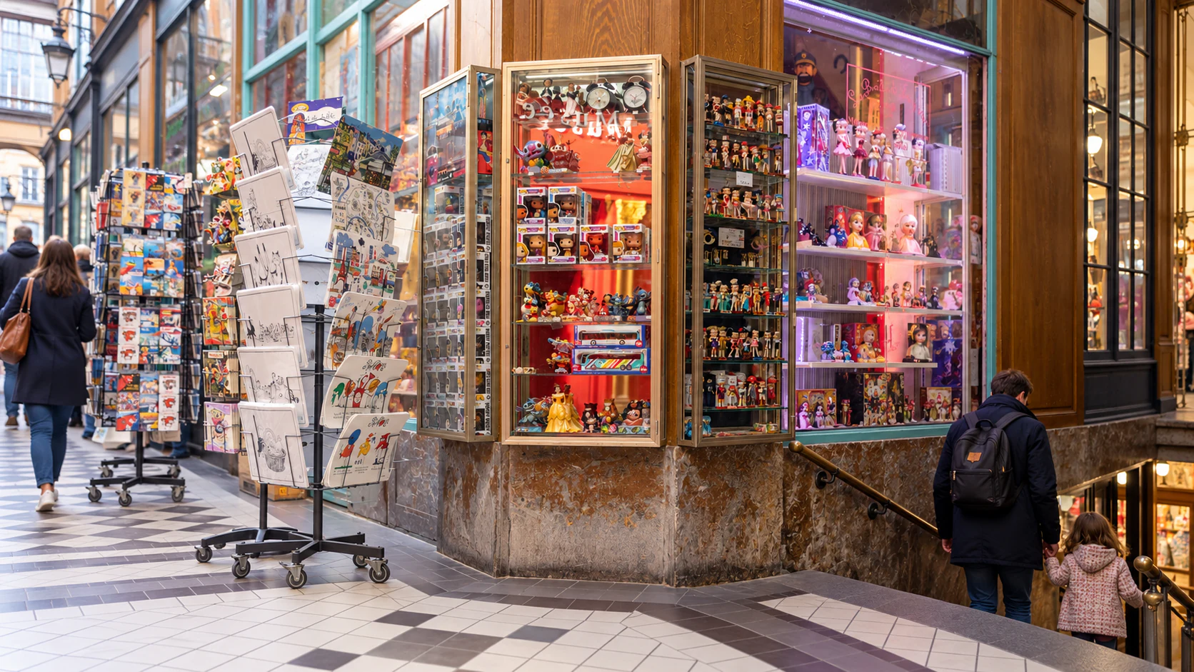 Toyshop displays and the short staircase
