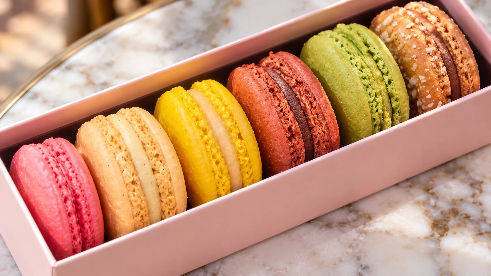 Assorted macarons