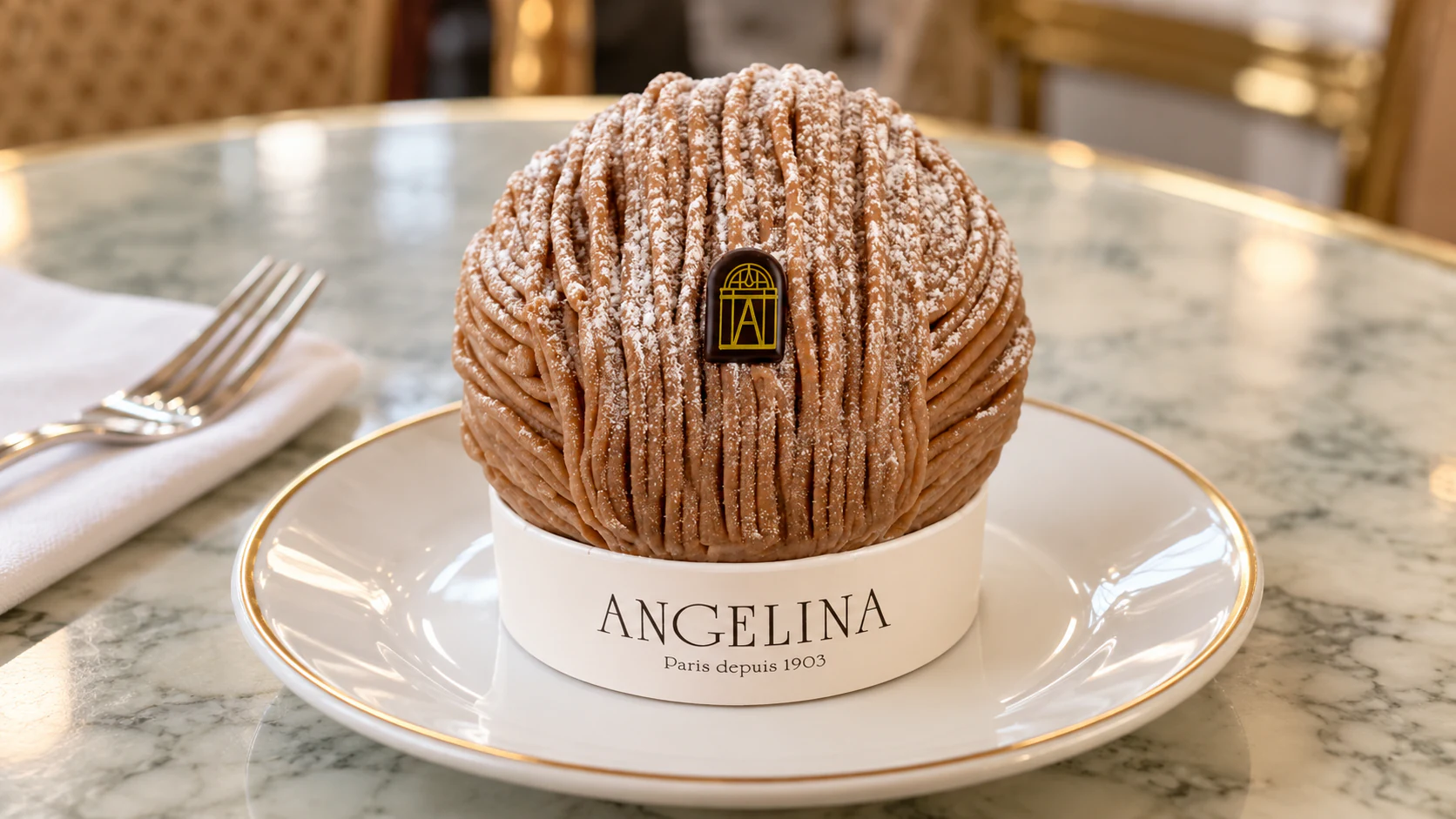 Mont-Blanc chestnut pâtisserie