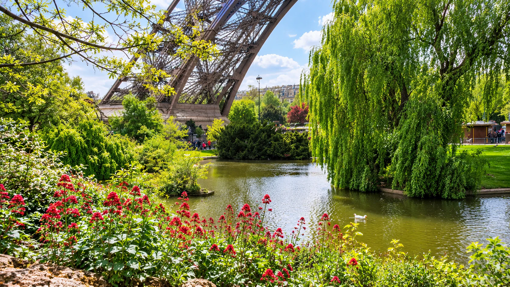 Gardens and pond