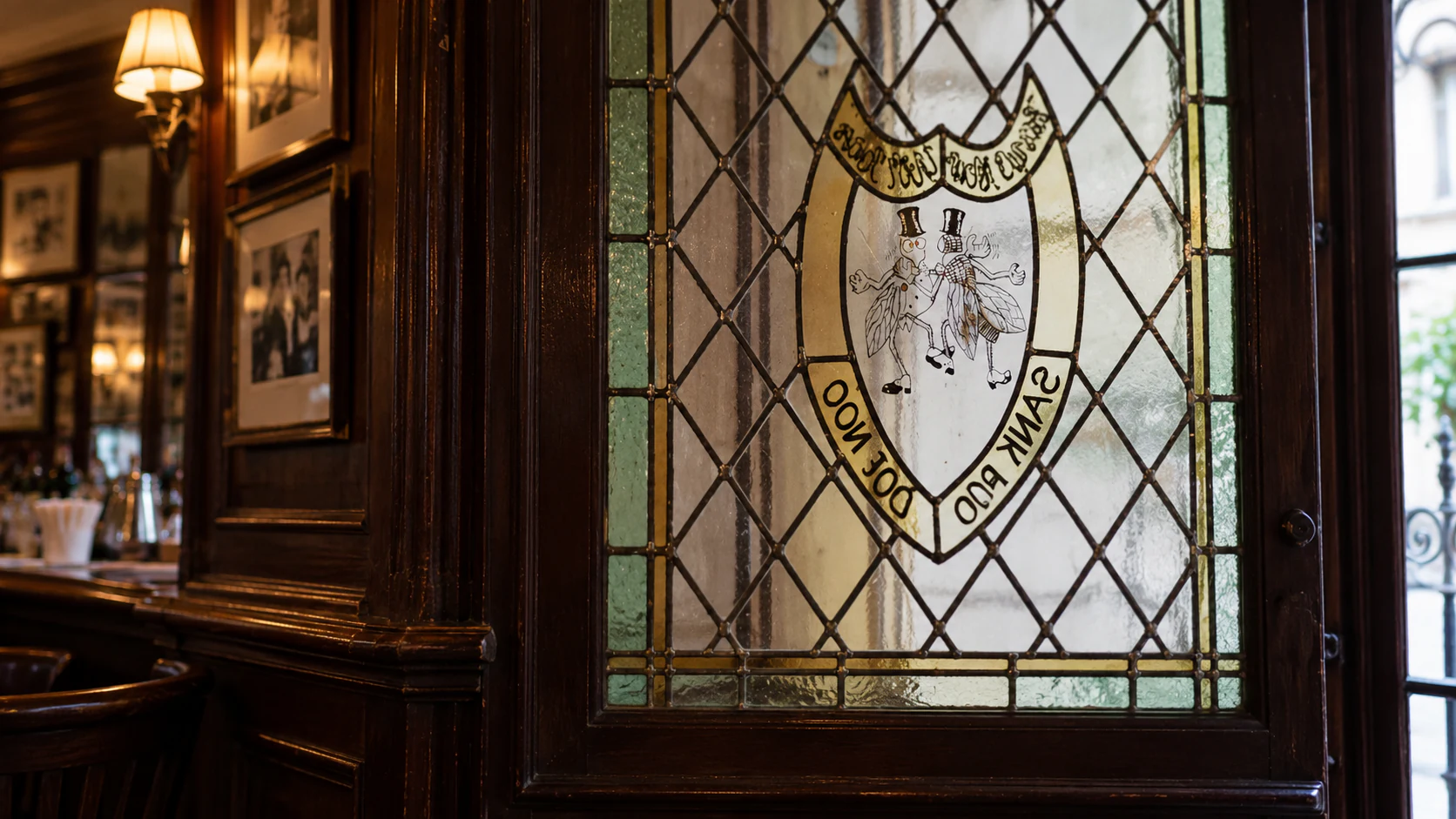 Stained-glass crest