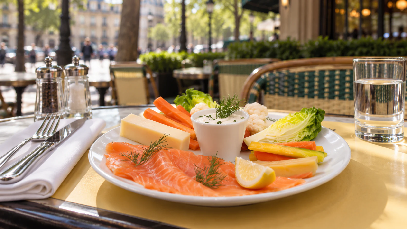 Smoked-salmon brunch