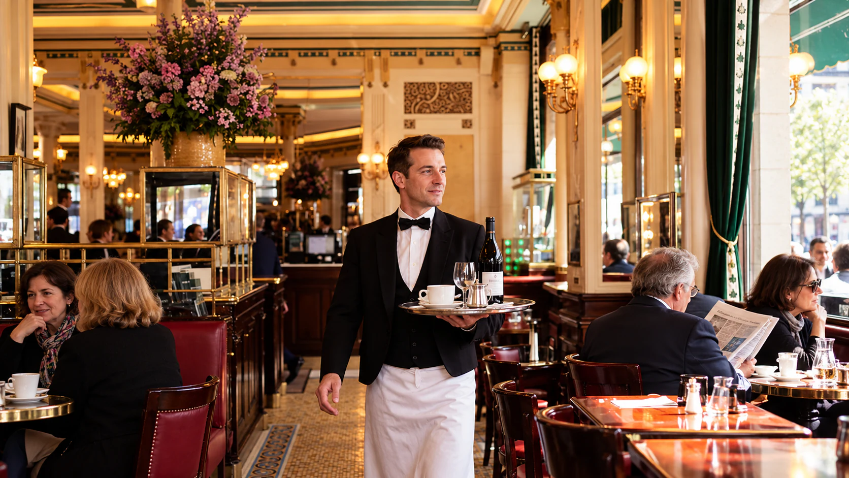 Café table service