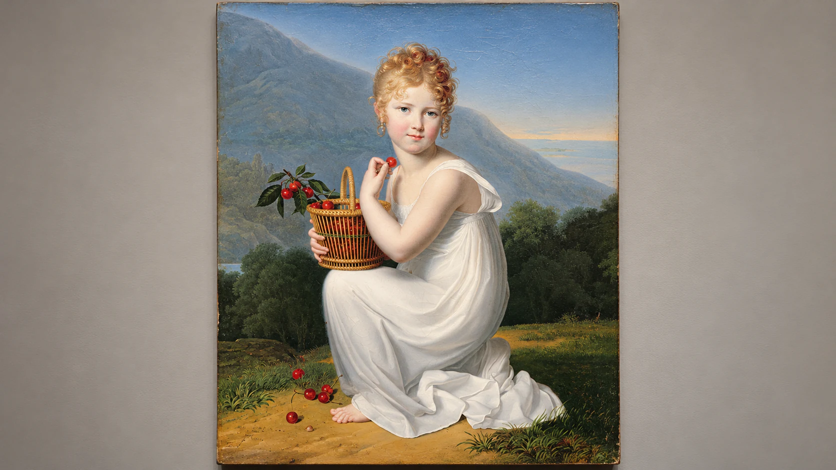 Chaudet: Girl eating cherries