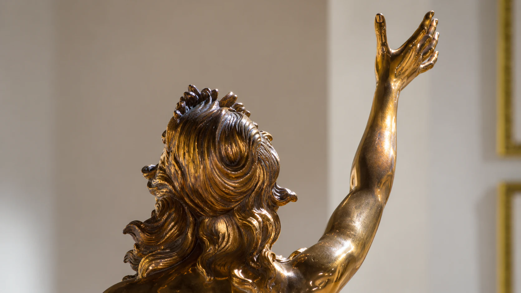 Gilded figure details