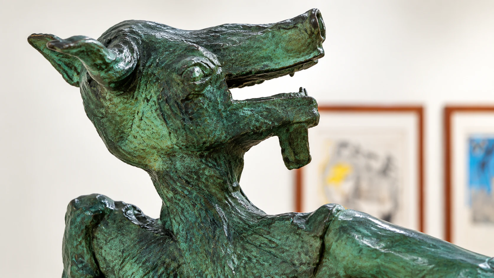 Green bronze figure details
