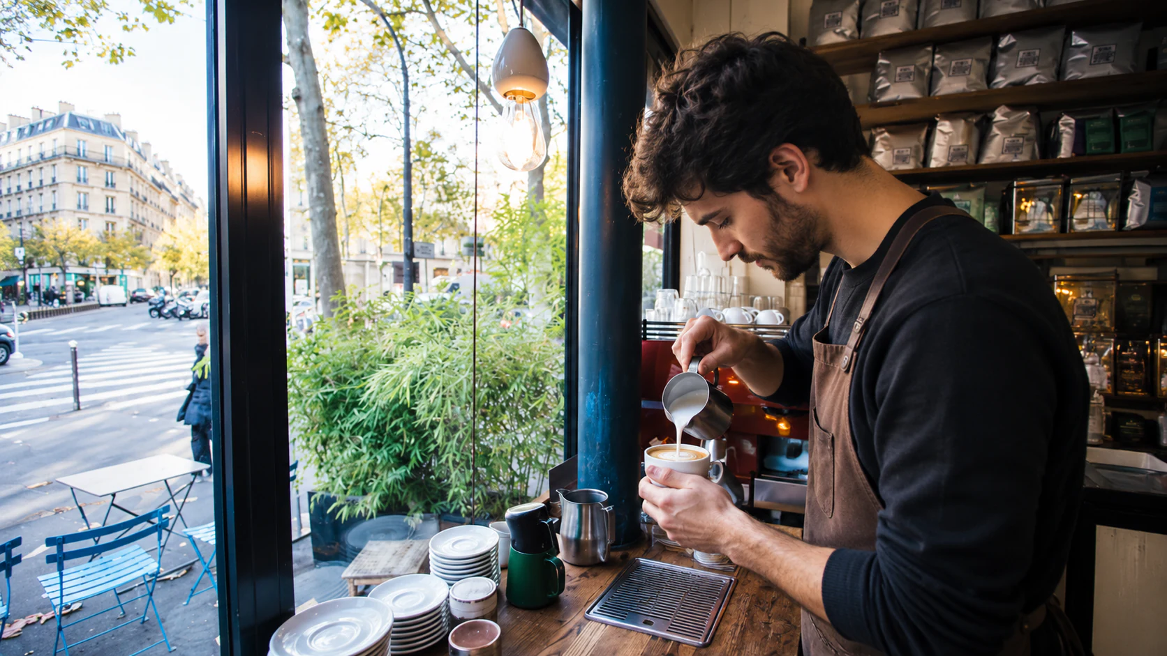 Barista service at KB CaféShop