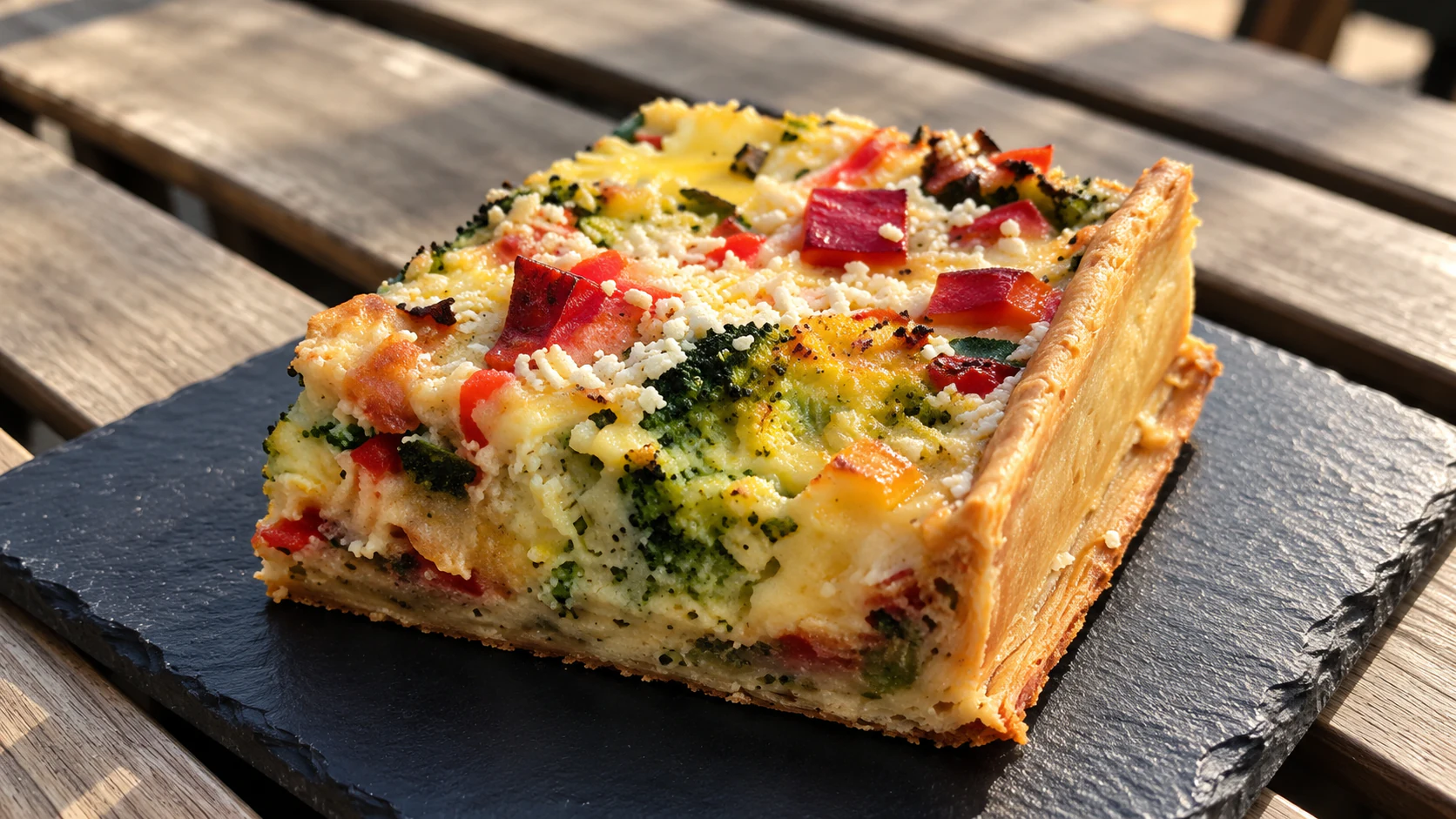 Vegetable quiche at KB CaféShop