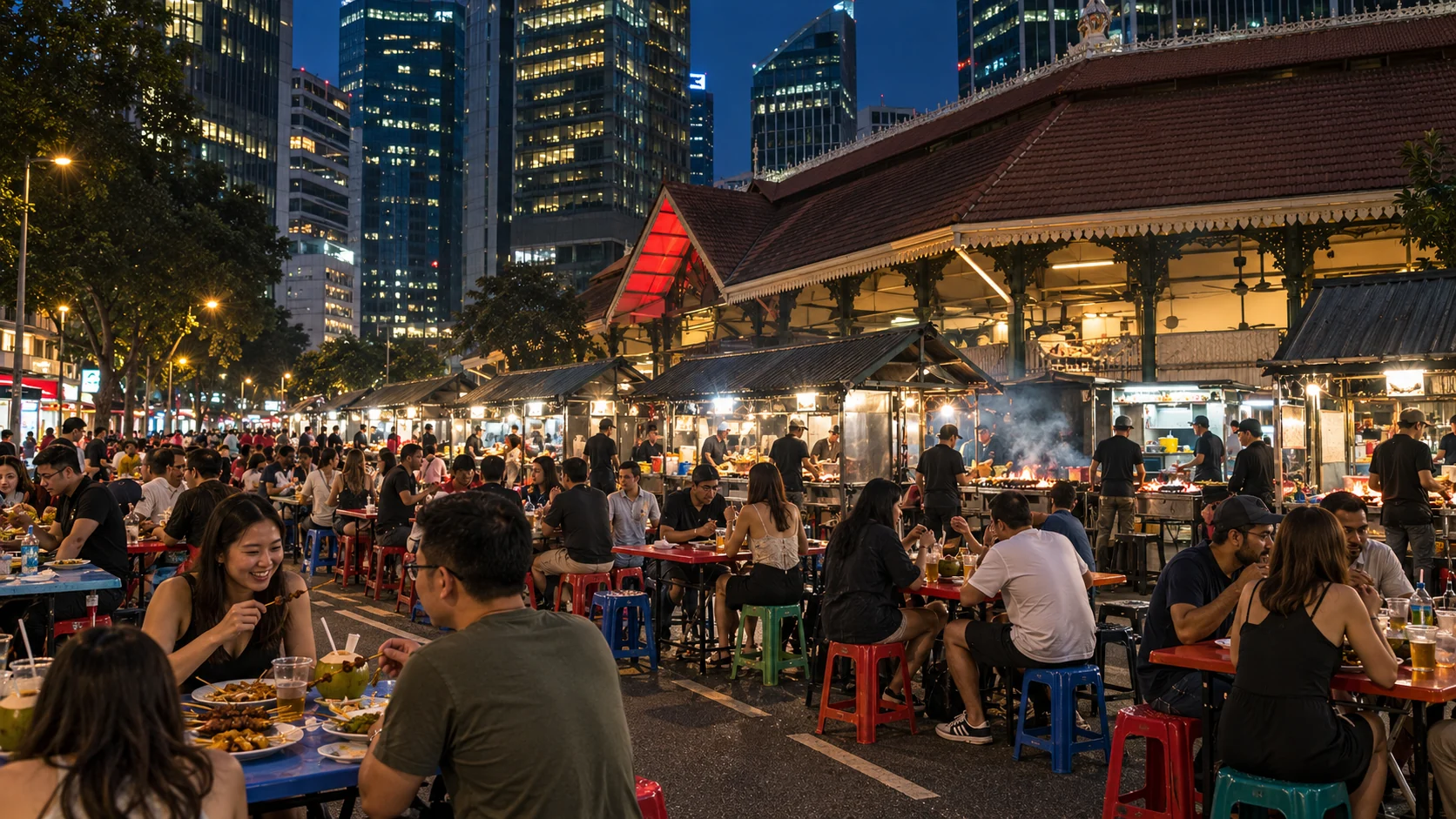 Lau Pa Sat & Satay Street